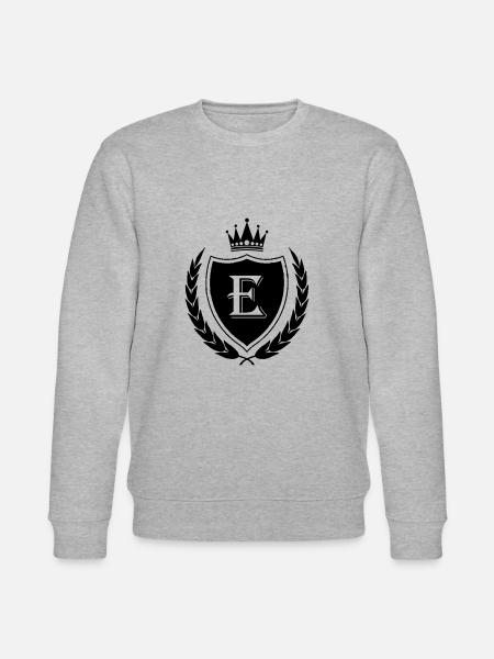 wappen E Krone - Stanley/Stella Unisex Bio-Sweatshirt CHANGER  - Grau meliert