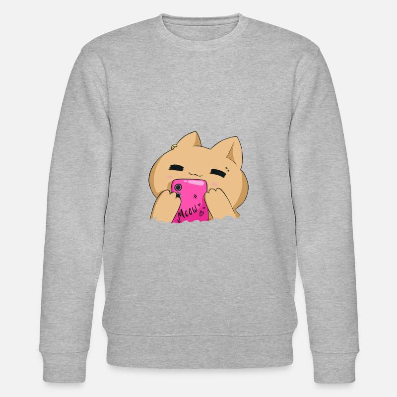 Meow - Stanley/Stella Unisex Bio-Sweatshirt CHANGER  - Grau meliert