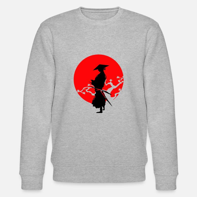 samurai warrior - Stanley/Stella Unisex Bio-Sweatshirt CHANGER  - Grau meliert