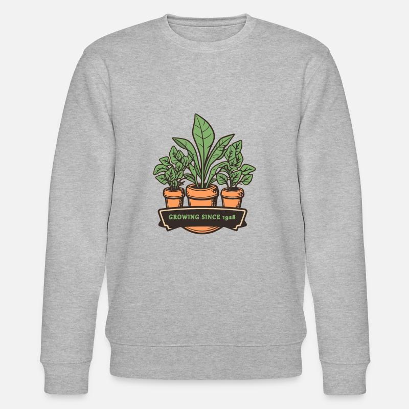 Vert et vieux - Sweat bio CHANGER Stanley/Stella Unisexe - gris chiné