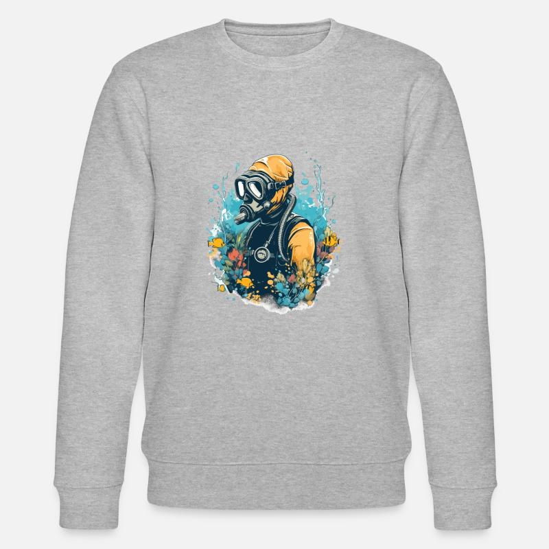 Thierry le plongeur - Sweat bio CHANGER Stanley/Stella Unisexe - gris chiné