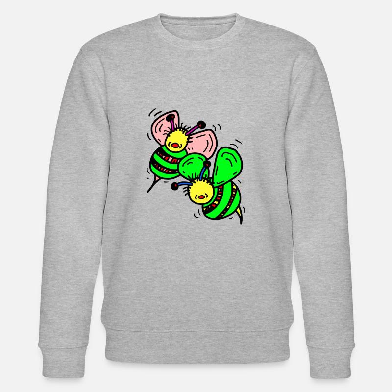 Bienen - Stanley/Stella Unisex Bio-Sweatshirt CHANGER  - Grau meliert