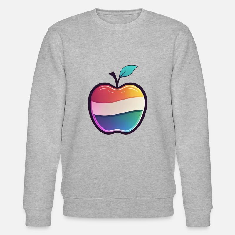 Apfel - Stanley/Stella Unisex Bio-Sweatshirt CHANGER - Grau meliert