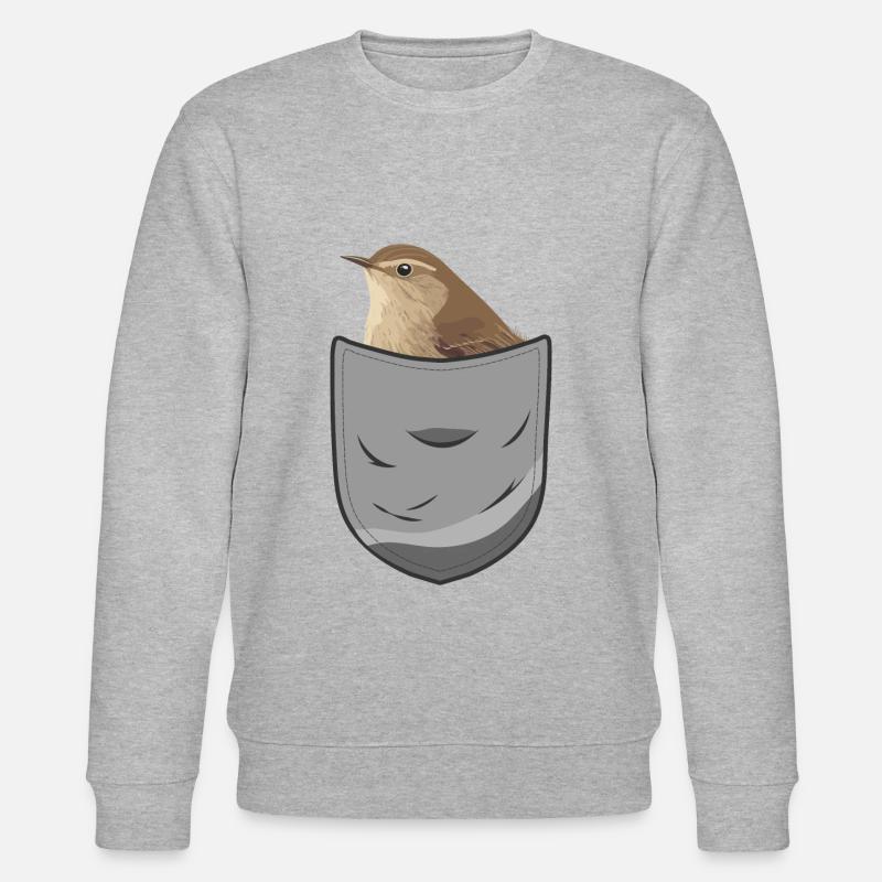 Troglodyte oiseau - Sweat bio CHANGER Stanley/Stella Unisexe - gris chiné