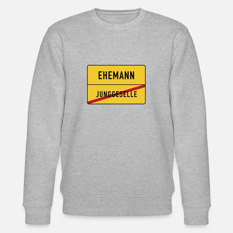 Junggeselle Ehemann - Stanley/Stella Unisex Bio-Sweatshirt CHANGER  - Grau meliert