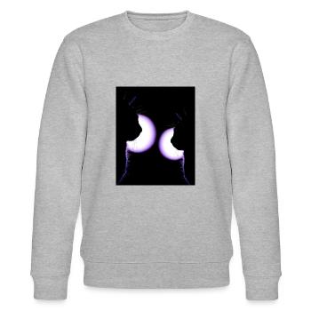 Cats at the disco - Stanley/Stella CHANGER Unisex Organic Sweatshirt - heather grey - Front - Nik (191cm) & Marisol (170cm)