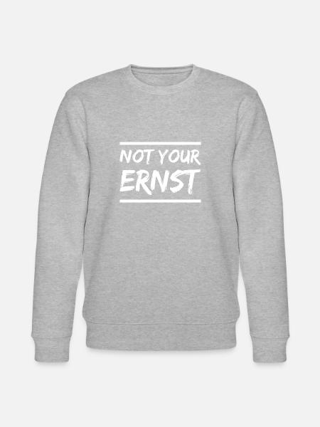 Not your Ernst - Stanley/Stella Unisex Bio-Sweatshirt CHANGER - Grau meliert