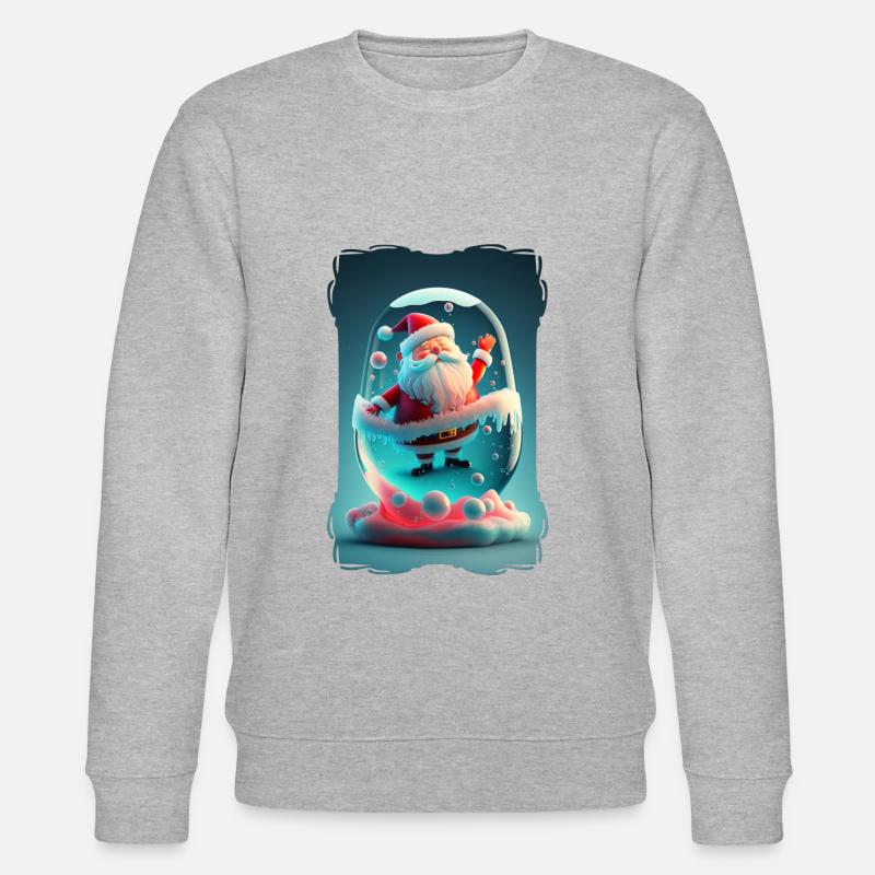 Weihnachtsmann-Gelee - Stanley/Stella Unisex Bio-Sweatshirt CHANGER  - Grau meliert
