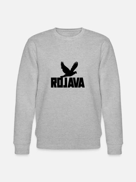 rojava kurdistan - Stanley/Stella CHANGER Unisex Organic Sweatshirt - heather grey
