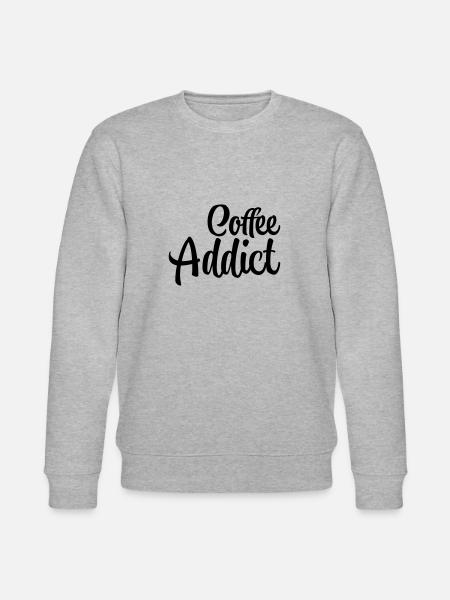 Coffee Addict - Stanley/Stella CHANGER Unisex Organic Sweatshirt - heather grey