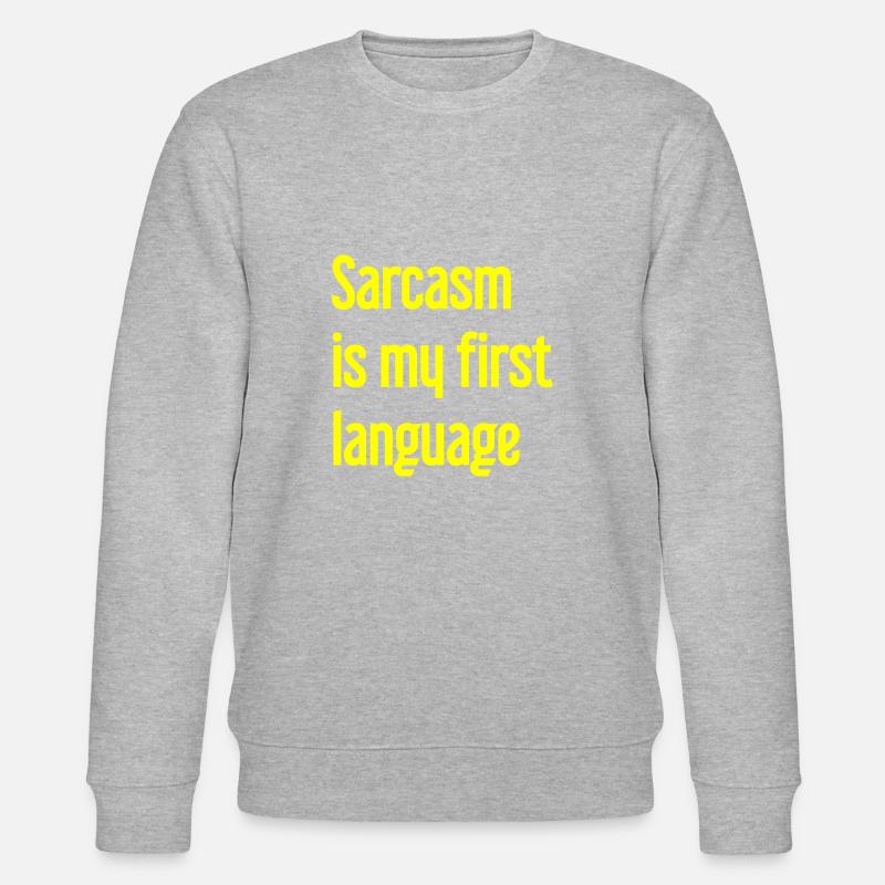 Sarkasmus-Profi - Stanley/Stella Unisex Bio-Sweatshirt CHANGER  - Grau meliert