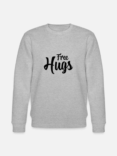 Free hugs - Stanley/Stella CHANGER Unisex Organic Sweatshirt - heather grey