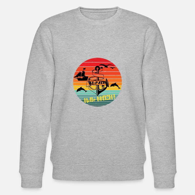 Hallo Breizh - Stanley/Stella Unisex Bio-Sweatshirt CHANGER  - Grau meliert