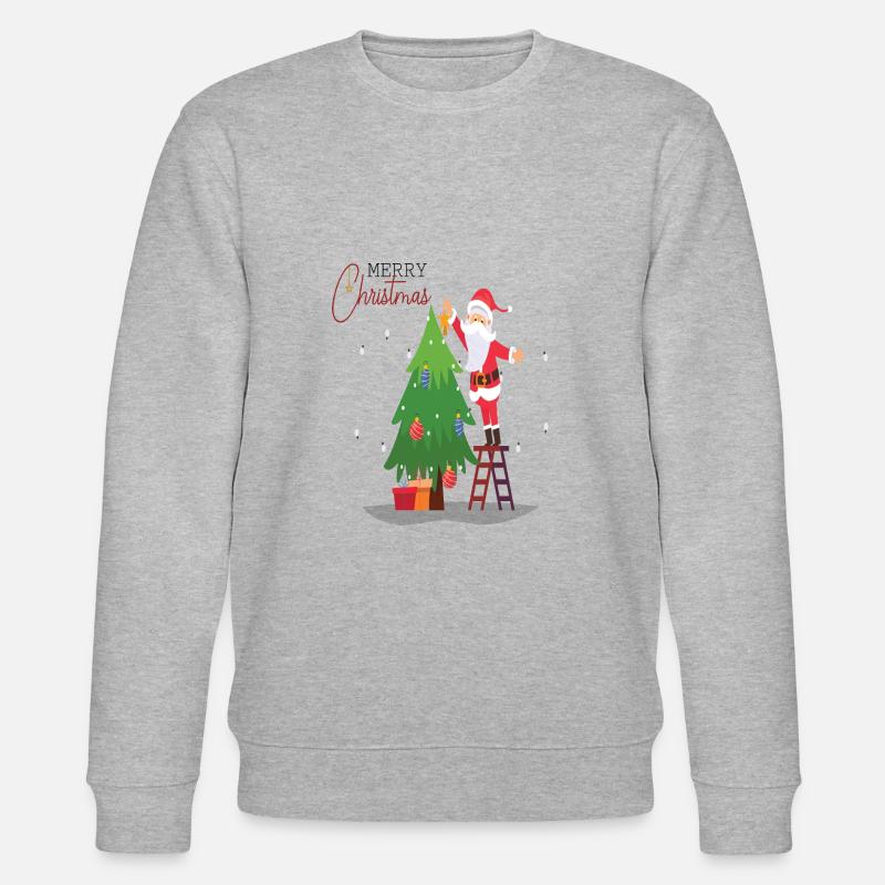 Weihnachten - Stanley/Stella Unisex Bio-Sweatshirt CHANGER  - Grau meliert