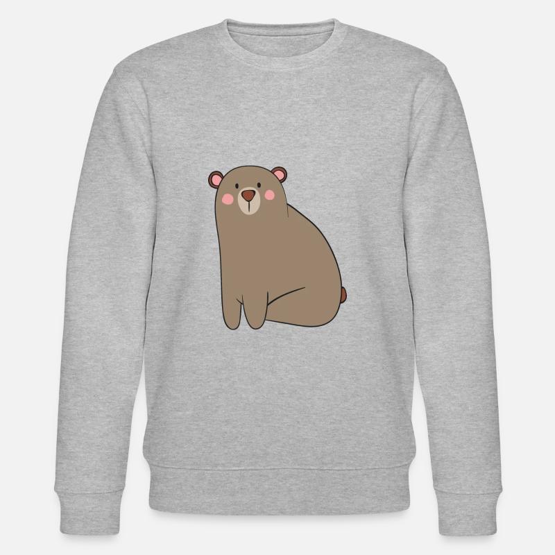Bär - Stanley/Stella Unisex Bio-Sweatshirt CHANGER  - Grau meliert