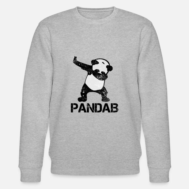 Tamponner le panda - Sweat bio CHANGER Stanley/Stella Unisexe - gris chiné