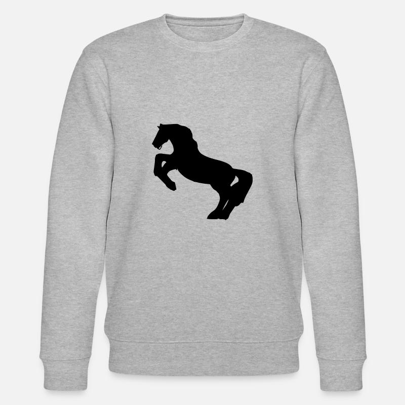 Pferd - Stanley/Stella Unisex Bio-Sweatshirt CHANGER  - Grau meliert