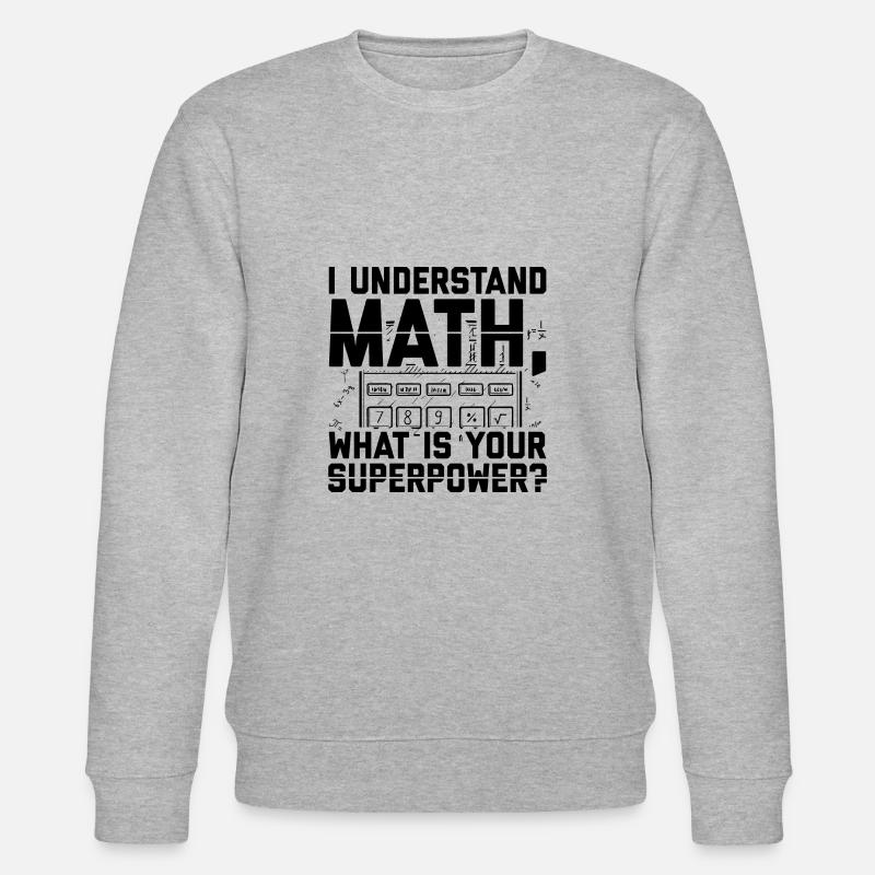 Mathematiker | Mathe Lehrer Studenten Geschenkidee - Stanley/Stella Unisex Bio-Sweatshirt CHANGER  - Grau meliert