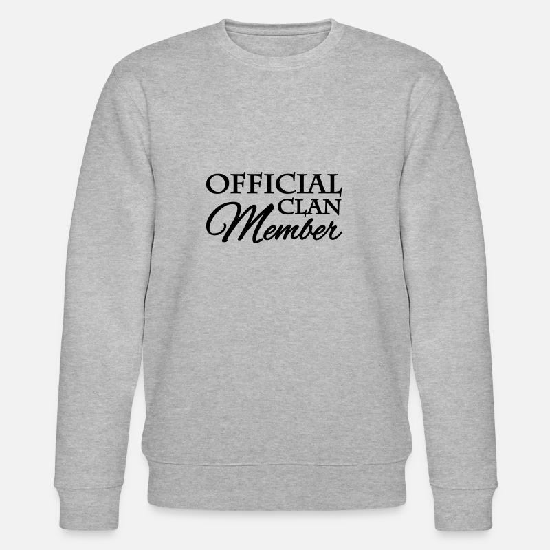 Official clan member - Stanley/Stella Unisex Bio-Sweatshirt CHANGER  - Grau meliert