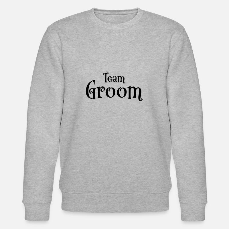 Team Groom - Stanley/Stella Unisex Bio-Sweatshirt CHANGER  - Grau meliert