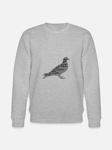 C'est arrivé près de chez vous - Poème Pigeon - Sweat bio CHANGER Stanley/Stella Unisexe - gris chiné