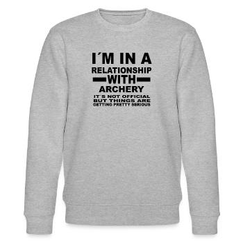 relation avec ARCHERY - Sweat bio CHANGER Stanley/Stella Unisexe - gris chiné - Devant - Nik (191cm) & Marisol (170cm)