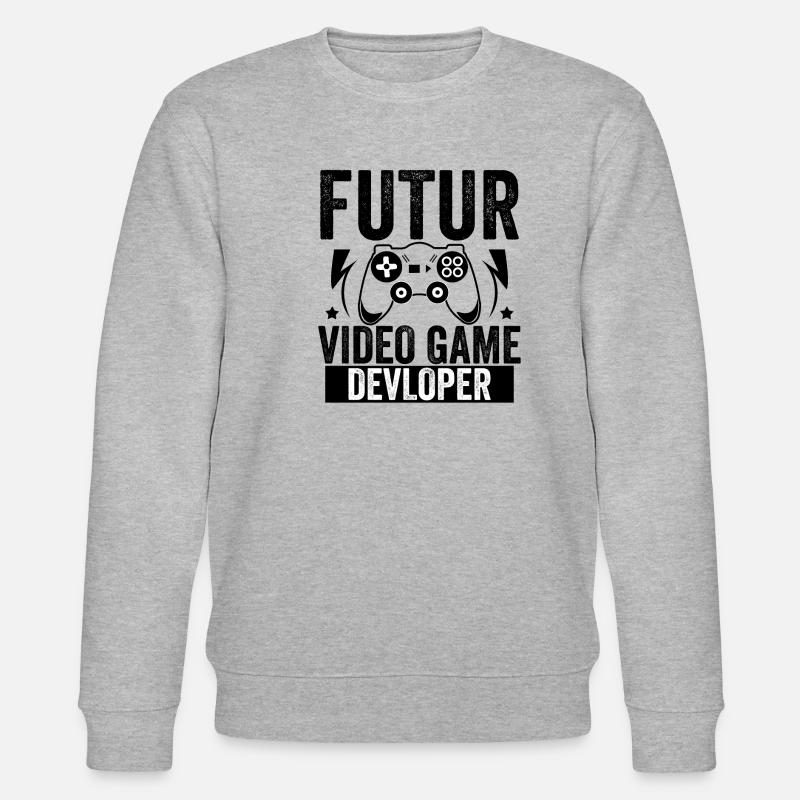 Future Video Game Devloper - Stanley/Stella CHANGER Unisex Organic Sweatshirt - heather grey