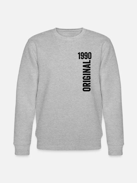 1990 Anniversary Gift 1990 Limited Edition 1990 - Stanley/Stella CHANGER Unisex Organic Sweatshirt - heather grey