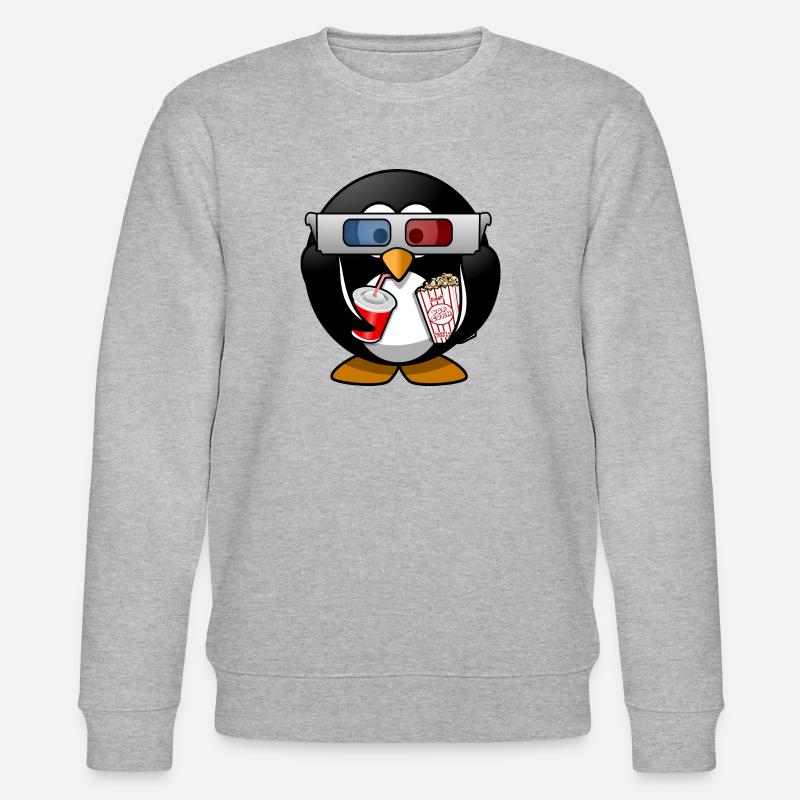 Kino Pinguin - Stanley/Stella Unisex Bio-Sweatshirt CHANGER  - Grau meliert