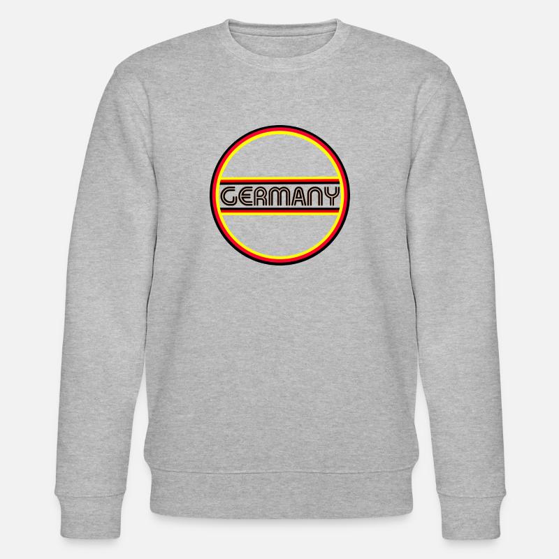 GERMANY Circle Pattern Germany - Stanley/Stella CHANGER Unisex Organic Sweatshirt - heather grey