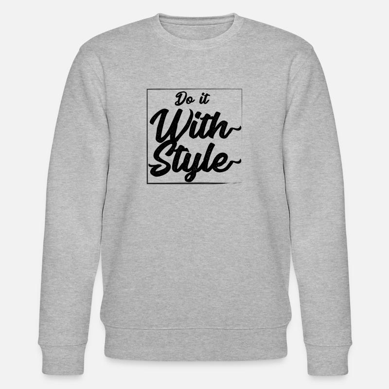 Faites-le avec le style - Sweat bio CHANGER Stanley/Stella Unisexe - gris chiné