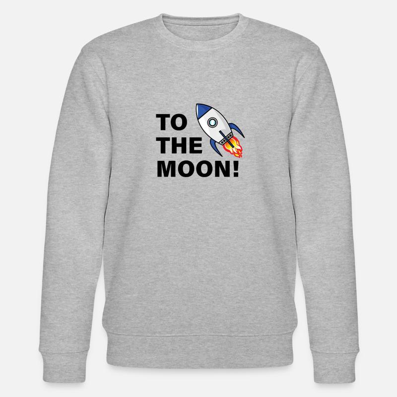 Crypto à la Lune - Sweat bio CHANGER Stanley/Stella Unisexe - gris chiné