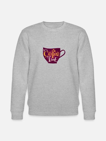 Kaffeezeit - Stanley/Stella Unisex Bio-Sweatshirt CHANGER  - Grau meliert