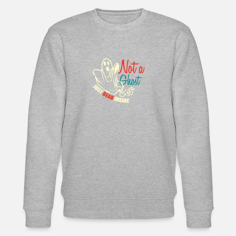 not a ghost - Stanley/Stella Unisex Bio-Sweatshirt CHANGER  - Grau meliert