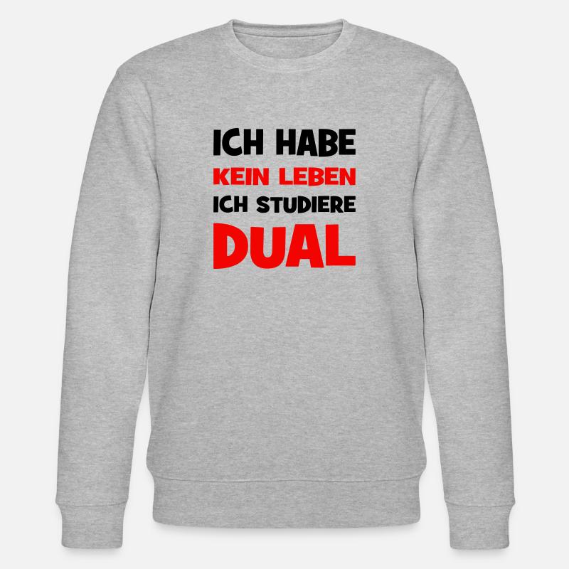 Duales Studium - Stanley/Stella Unisex Bio-Sweatshirt CHANGER  - Grau meliert