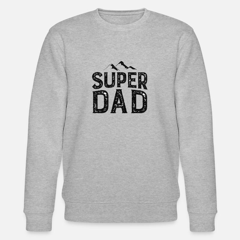 Super Dad - Stanley/Stella Unisex Bio-Sweatshirt CHANGER - Grau meliert