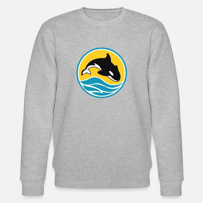 Orca - Stanley/Stella Unisex Bio-Sweatshirt CHANGER  - Grau meliert