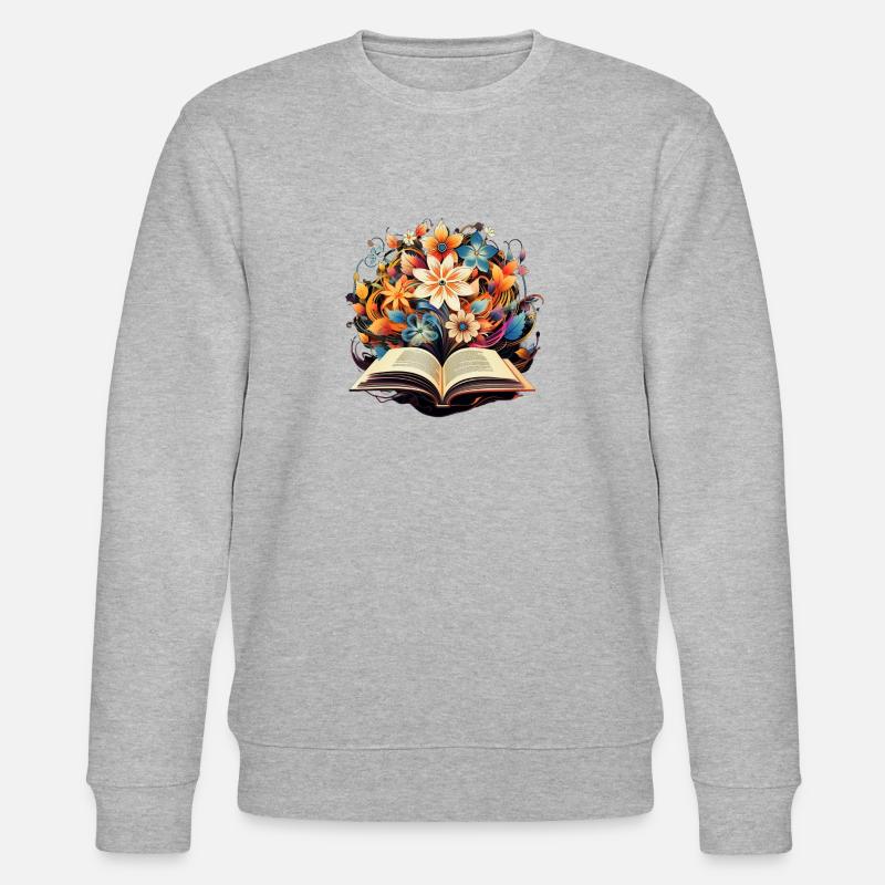 Couronne de fleurs de hêtre - Sweat bio CHANGER Stanley/Stella Unisexe - gris chiné