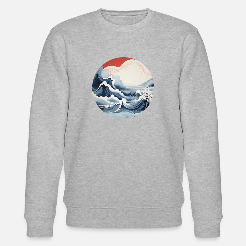 Kiku-Peak - Stanley/Stella Unisex Bio-Sweatshirt CHANGER  - Grau meliert