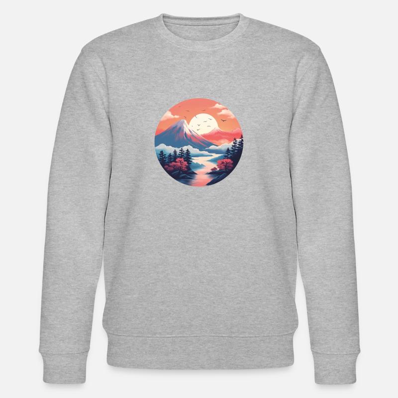 Zen-Gebirge - Stanley/Stella Unisex Bio-Sweatshirt CHANGER  - Grau meliert
