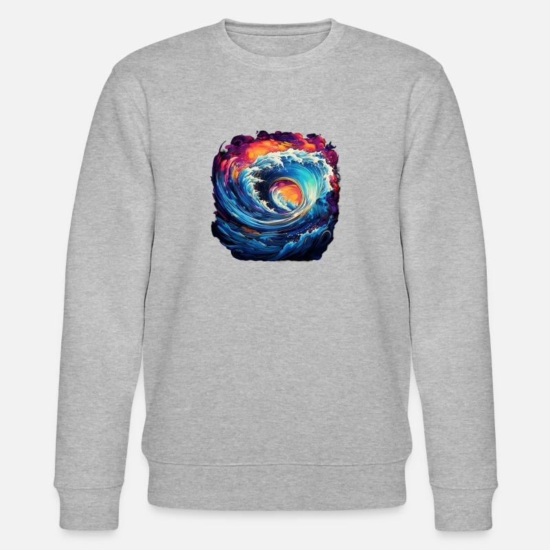 Neon Ocean Odyssey - Stanley/Stella Unisex Bio-Sweatshirt CHANGER - Grau meliert