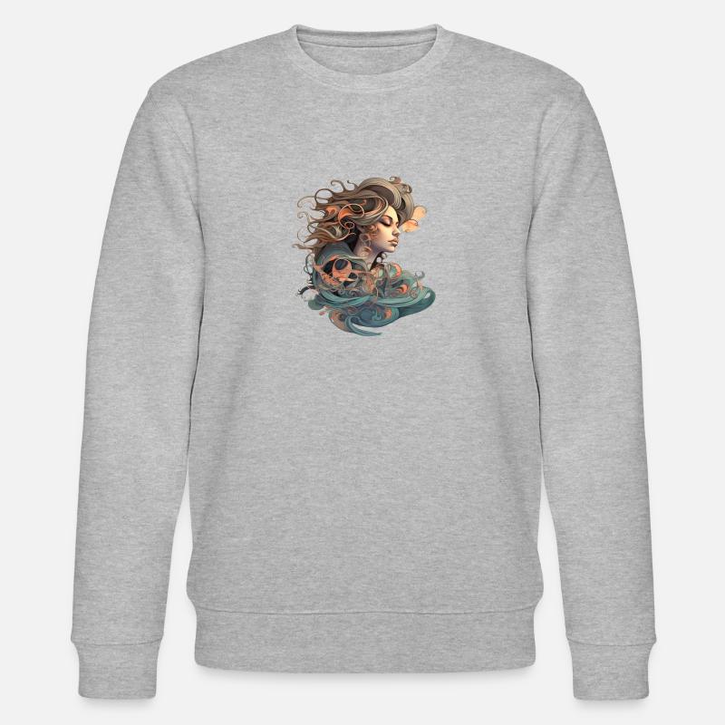 Aqua Dream - Stanley/Stella Unisex Bio-Sweatshirt CHANGER  - Grau meliert