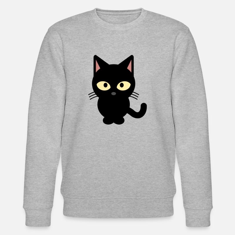 Katze - Stanley/Stella Unisex Bio-Sweatshirt CHANGER  - Grau meliert