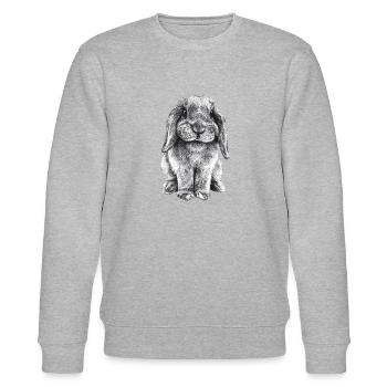 Buddy - Stanley/Stella CHANGER Unisex Organic Sweatshirt - heather grey - Front - Nik (191cm) & Marisol (170cm)