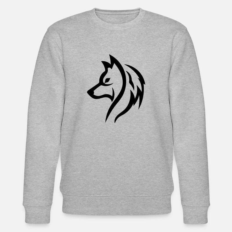 Wolf - Stanley/Stella CHANGER Unisex Organic Sweatshirt - heather grey