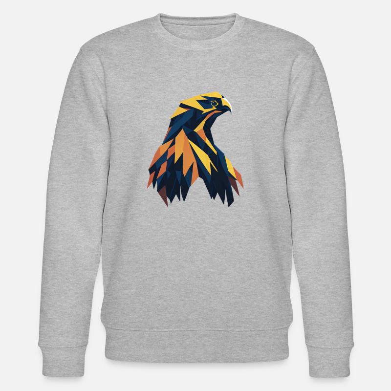 Abstract eagle - Stanley/Stella CHANGER Unisex Organic Sweatshirt - heather grey
