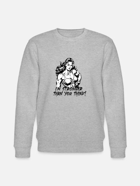 Stronger as you - Stanley/Stella Unisex Bio-Sweatshirt CHANGER  - Grau meliert