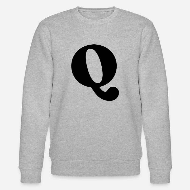 Buchstabe Q - Stanley/Stella Unisex Bio-Sweatshirt CHANGER  - Grau meliert