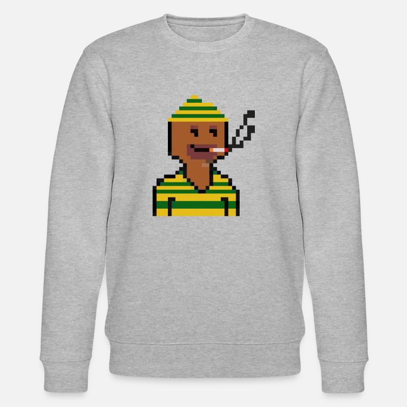 Josef steam engine - Stanley/Stella Unisex Bio-Sweatshirt CHANGER  - Grau meliert