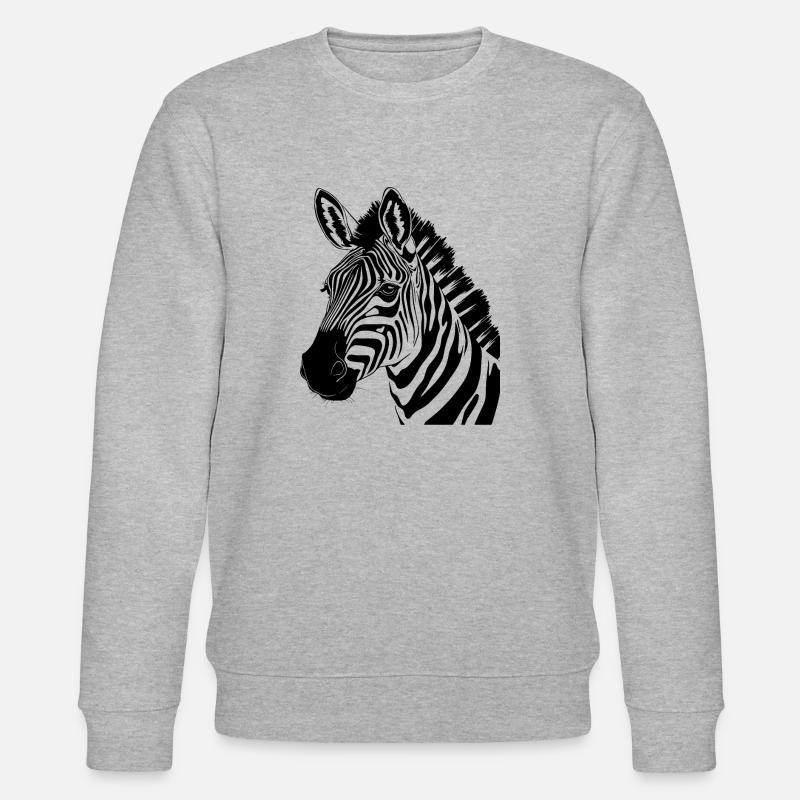 Zebra Head - Stanley/Stella CHANGER Unisex Organic Sweatshirt - heather grey